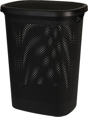 Vasketøjskurv 60 L – Sort