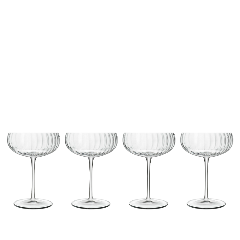Luigi Bormioli Optica champagneskål 30 cl 4 stk.