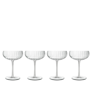 Luigi Bormioli Optica champagneskål 30 cl 4 stk.