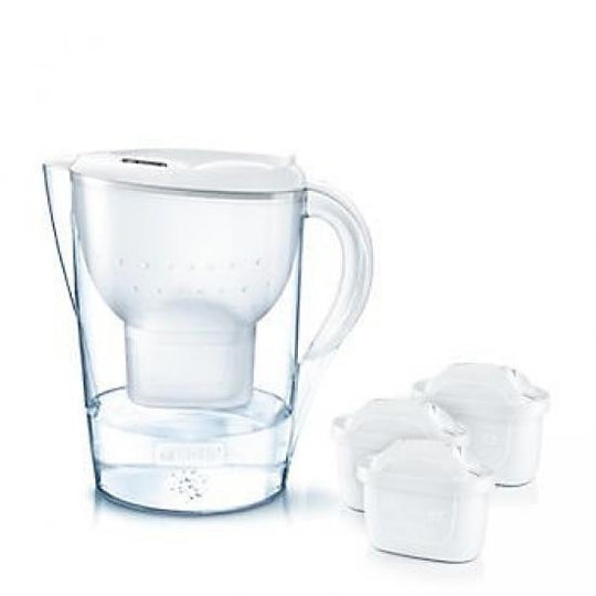 Brita filterkande Marella MX inkl. 3 filtre - hvid