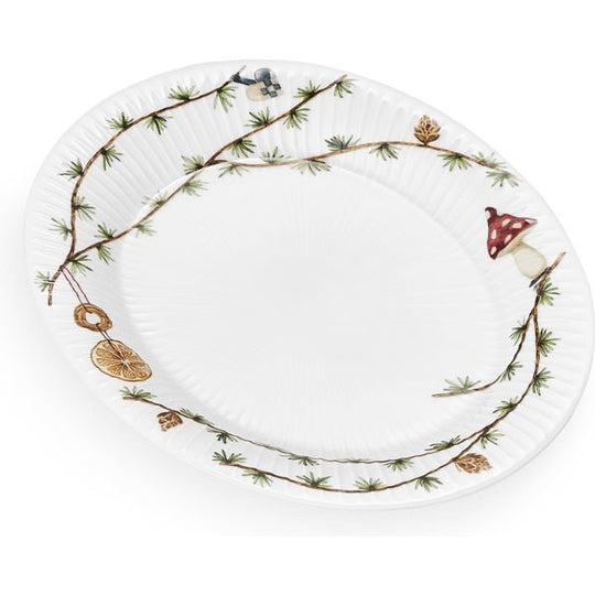 Kähler Hammershøi Christmas Ovalt Bordfad 28,5cm x 22,5cm