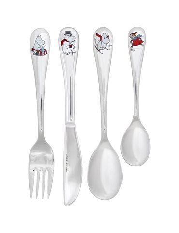 Mumi By Arabia Bestiksæt Vinter, 4 dele