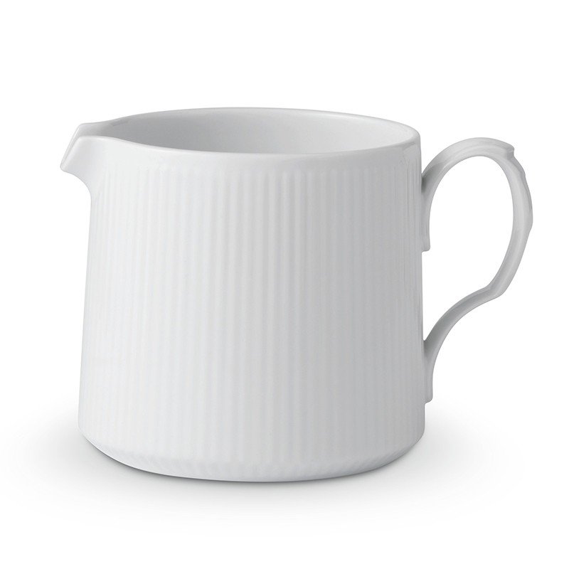 Royal Copenhagen Hvid Riflet Kande, 70 cl