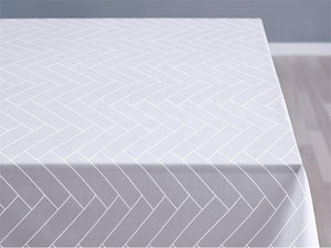 Södahl Damask Dug Tiles 160x160 - Optisk Hvid