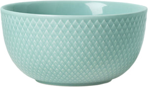 Lyngby Rhombe Skål, Ø13 cm. Aqua