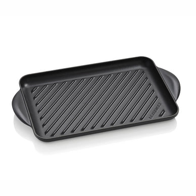 Le Creuset Grillplade 32cm - Mat sort