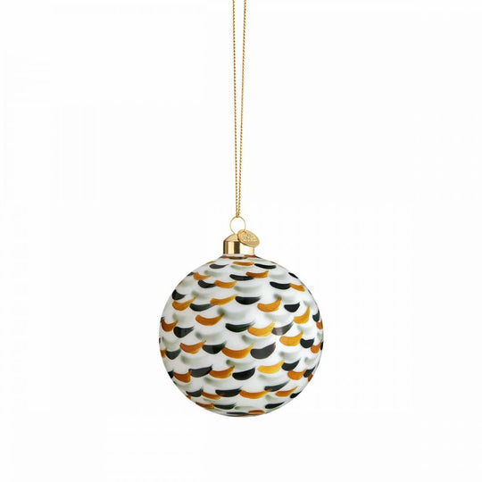 Holmegaard Souvenir Julekugle Ø8 cm, Grønt Strøg