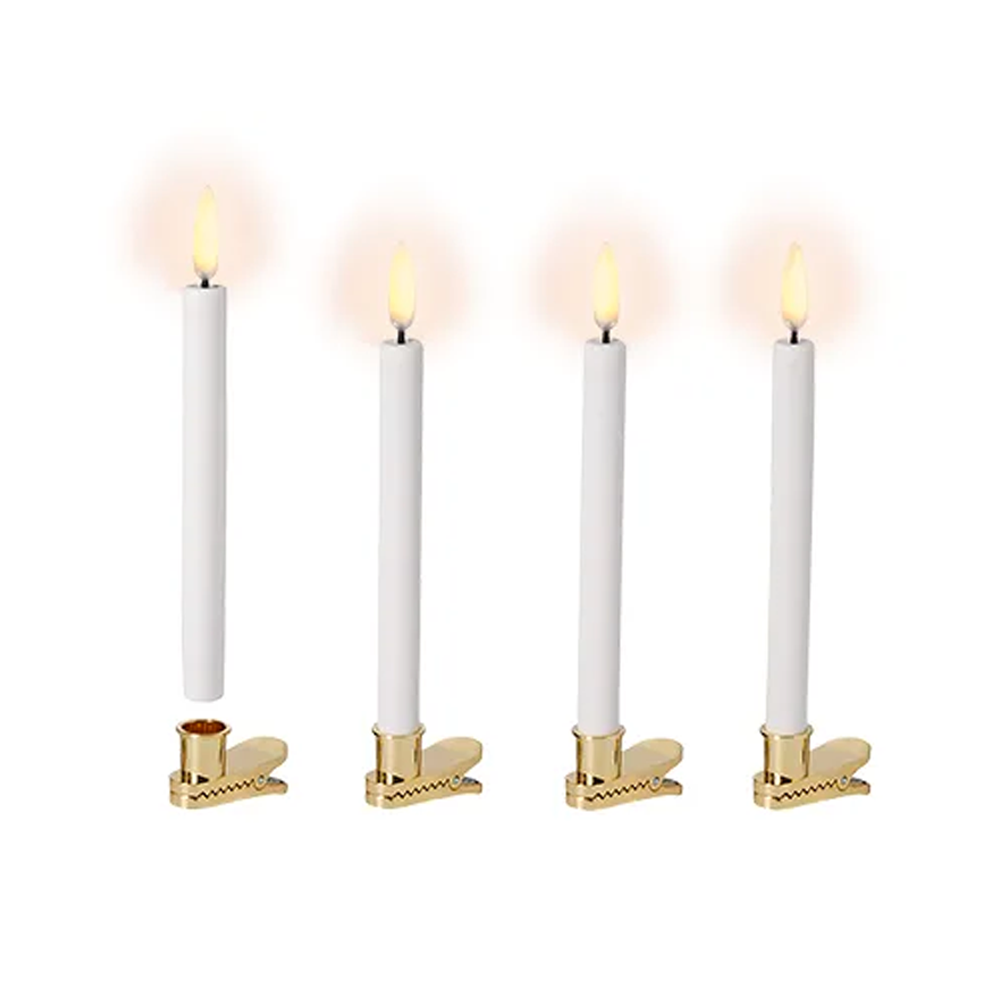 Uyuni LED Juletræslys 4stk m/clips
