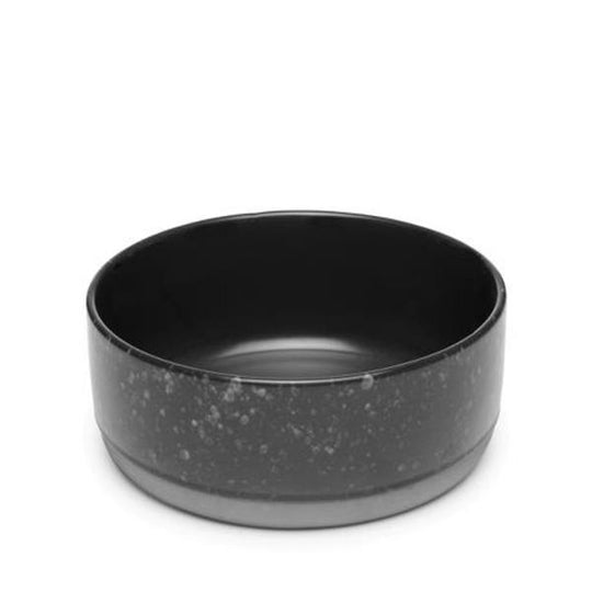 Aida Raw Skål Høj - Sort Spotted - 19,5 cm