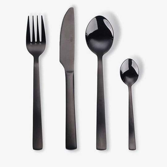 Aida RAW Bestiksæt - Sort - 16 dele