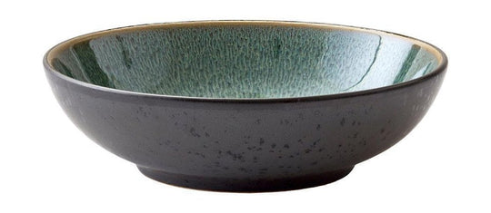 Bitz Pastaskål - sort/grøn - 20 cm