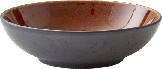 Bitz Pastaskål - sort/amber - 20 cm