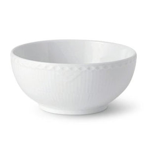 Royal Copenhagen Hvid Halvblonde Skål, 15cm