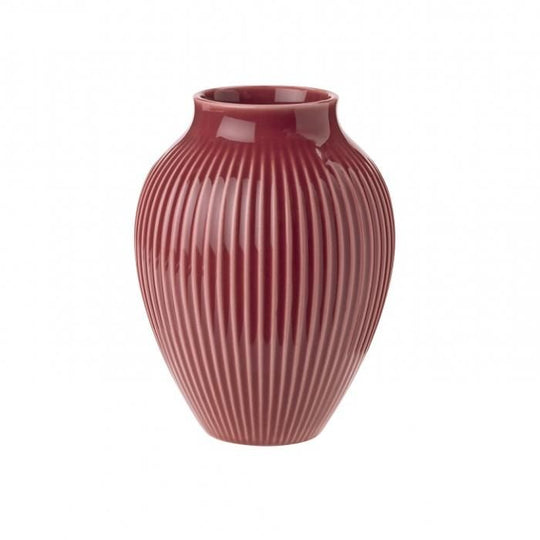 Knabstrup Keramik Vase 27cm, bordeaux