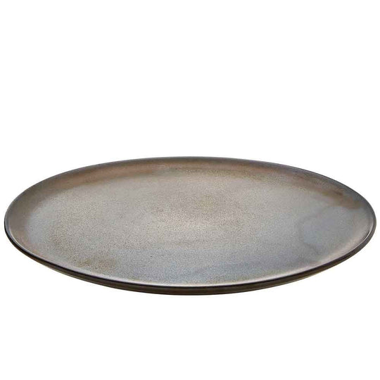 Aida RAW Middagstallerken - Metallic brown - 28 cm