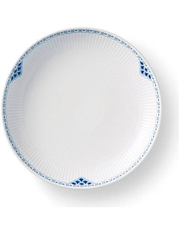 Royal Copenhagen Blå Mega Fad På Fod, 23cm