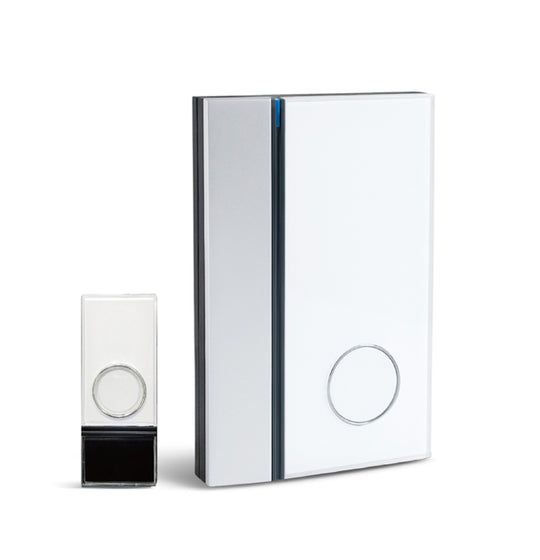 Dørklokke trådløs hvid 1 tryk op til 100m