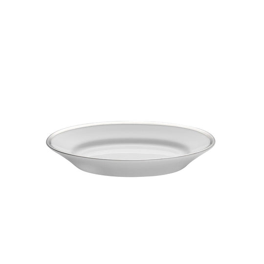 Pillivuyt hvid/sølv underskål til sovsekande