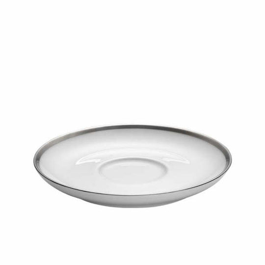 Pillivuyt Cecil hvid/sølv underkop