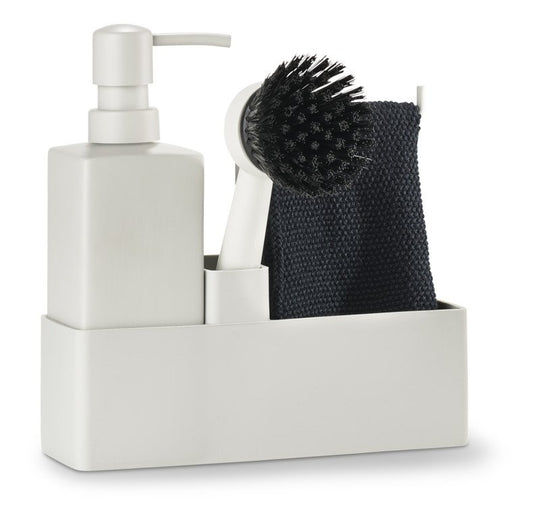 Zone Opvaskesæt - Med Karklud, Warm Grey