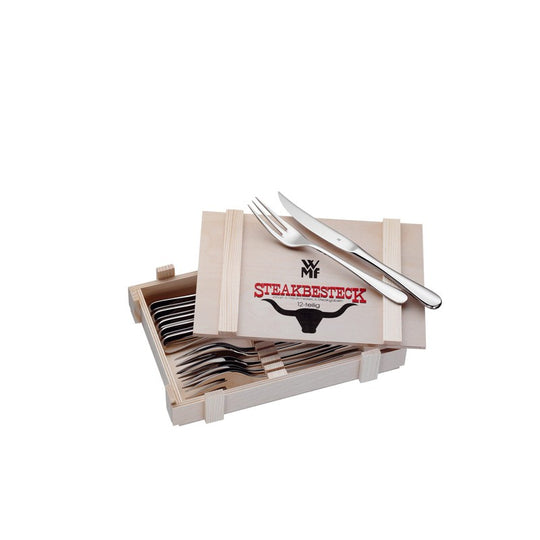 WMF Grill/steakbestik i trææske 12 dele