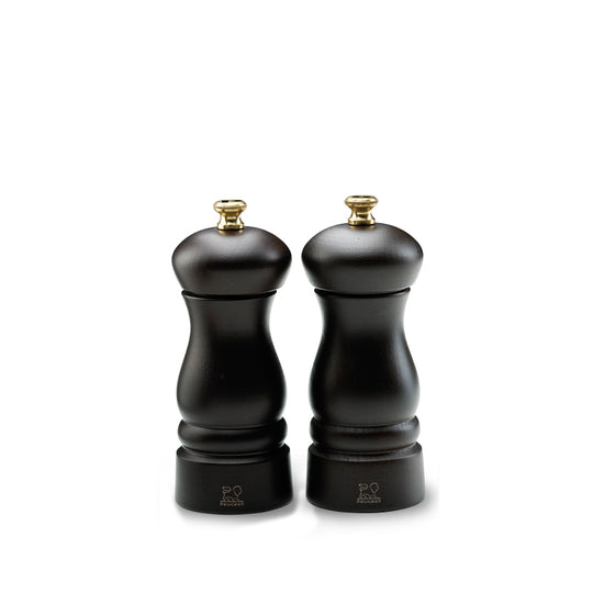 Peugeot Clermont salt- og peberkværnsæt chocolate 13 cm