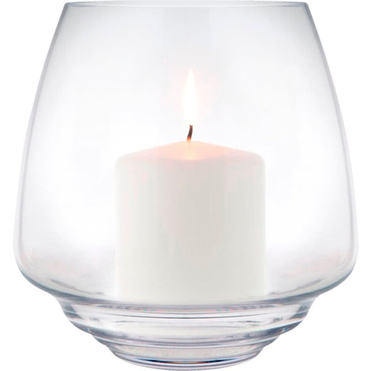 Holmegaard Flow Bloklysestage, Klar, 18,5cm