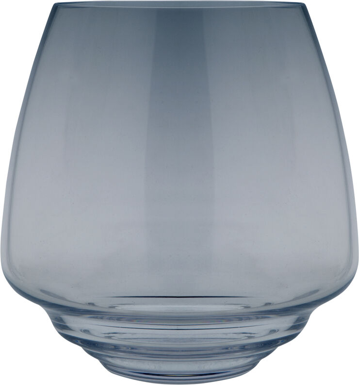 Holmegaard Flow Bloklysestage, Blå, 18,5cm