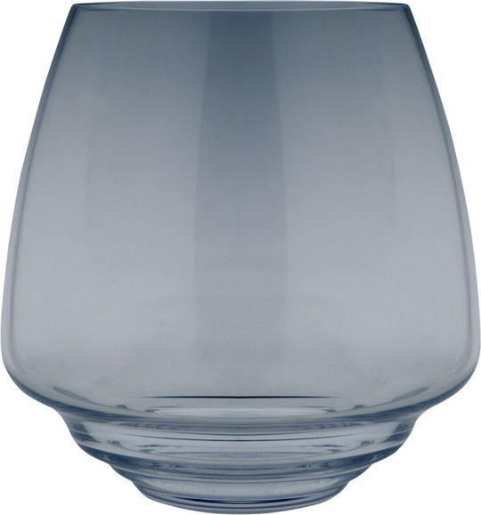 Holmegaard Flow Bloklysestage, Blå, 18,5cm