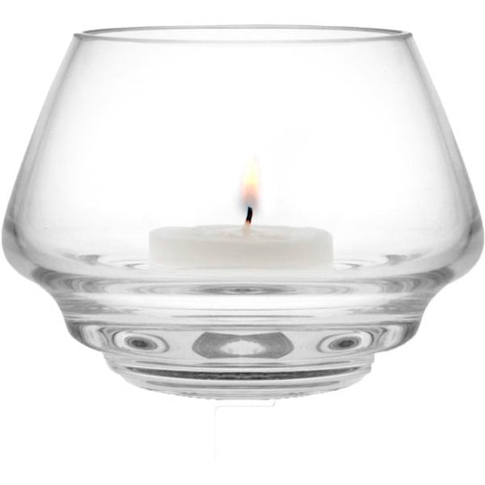 Holmegaard Flow Fyrfadsstage, Klar, ø10