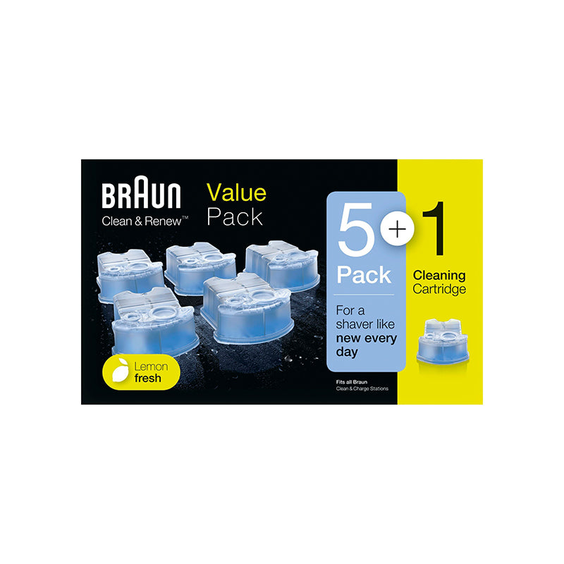 Braun Rensevæske Clean & Renew CCR5 Refill - 6 stk