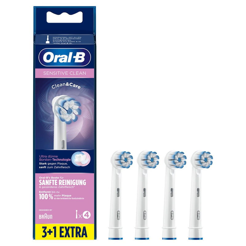 Oral-B Sensitive Clean & Care Tandbørstehoveder 3+1 - 4 stk