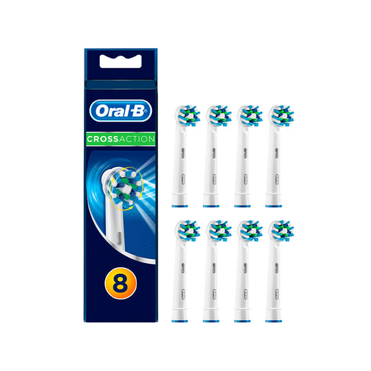 Oral-B Cross Action Tandbørstehoveder 8 stk.