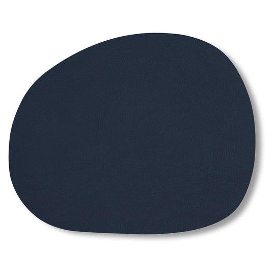 Aida RAW Dækkeserviet - Genbrugslæder, Mørk Blå