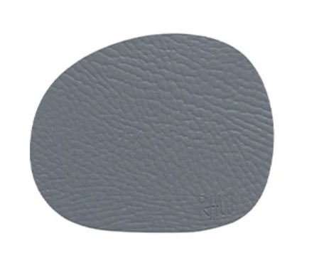 Aida RAW Coasters, Genbrugslæder - Grå - 6stk