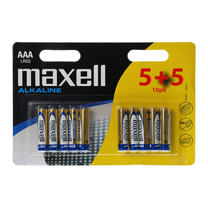 Maxel aaa batterier 10stk