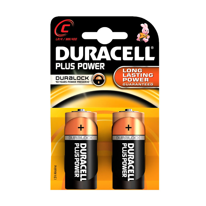 Duracell Plus Power C-batterier 2 pk