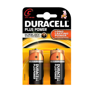 Duracell Plus Power C-batterier 2 pk