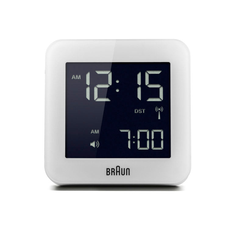 Braun rejsevækkeur BNC009WH-RC - Hvid