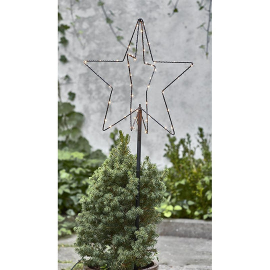 Stjerne på spyd 48 LED lys