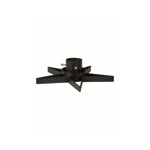 Juletræsfod stjerne sort metal 45 cm