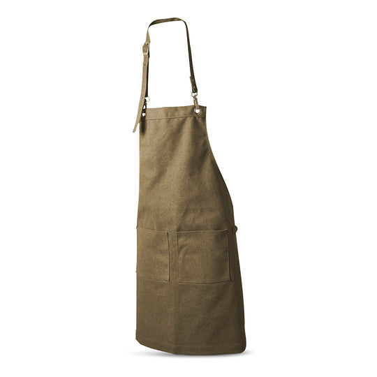 Dacore forklæde i kanvas med 2 lommer - brun