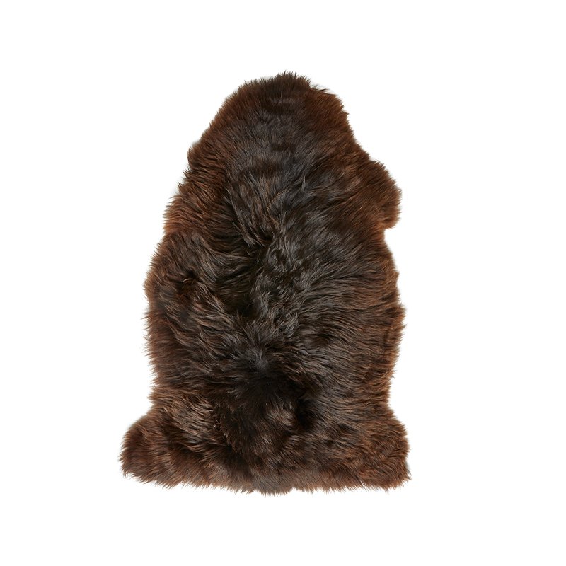 Ægte Lammeskind – 90×60 cm. – Mix brun