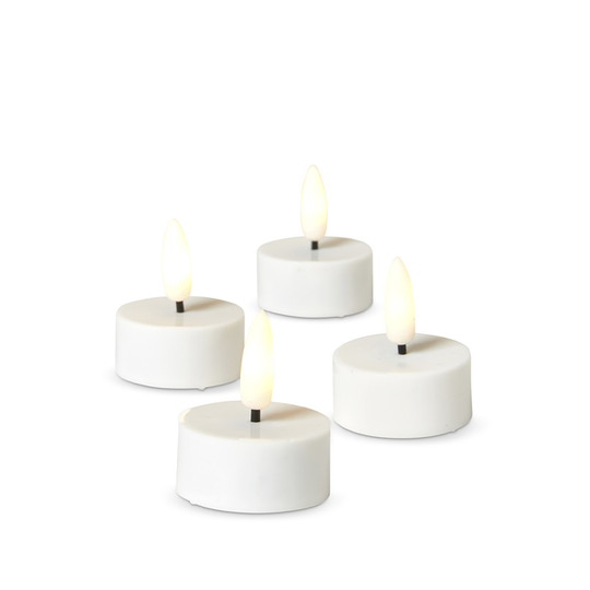 Dacore LED Fyrfadslys - Hvid - 4 stk