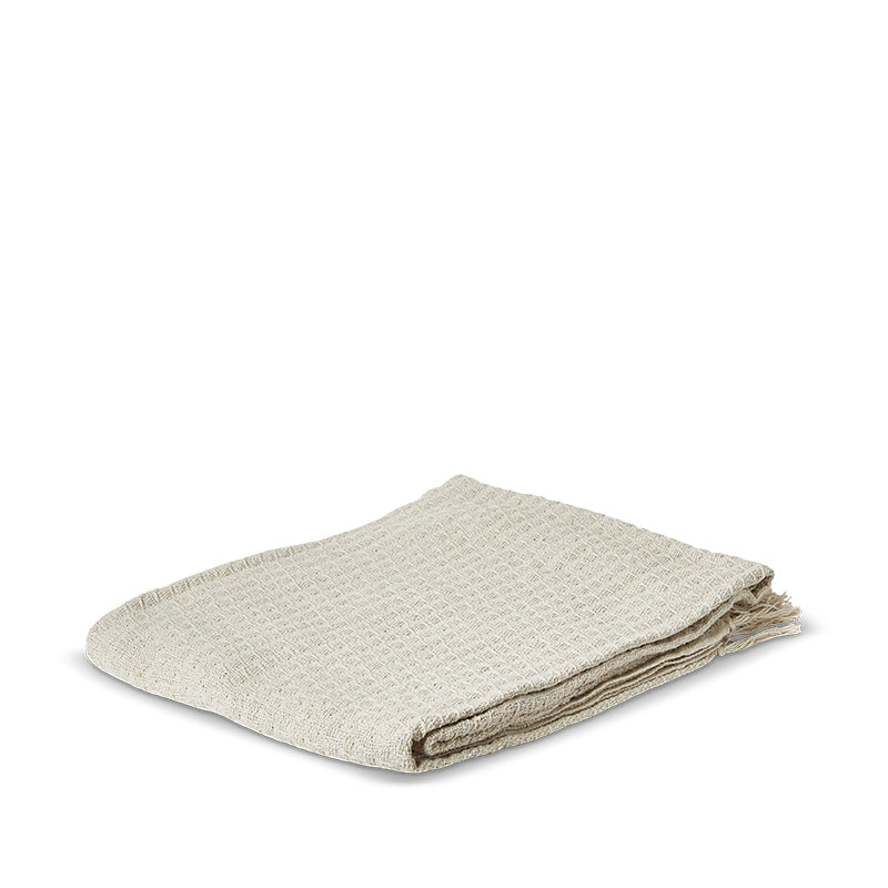 Dacore plaid med frynser sand 125x150 cm