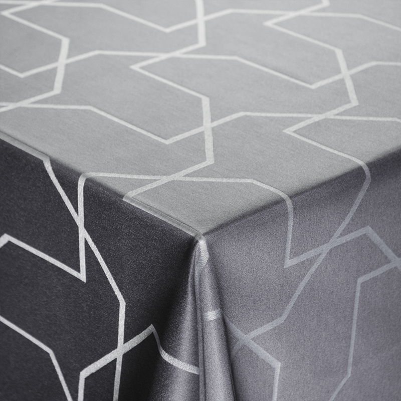 Nordisk Tekstil damask dug metric 140x220 cm grå