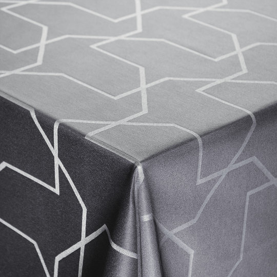 Nordisk Tekstil damask dug metric 140x220 cm grå