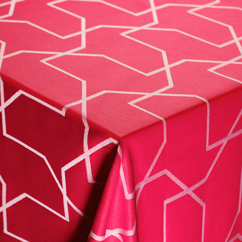 Nordisk Tekstil damask dug metric 140x220 cm rød