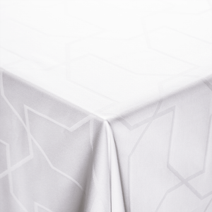 Nordisk Tekstil damask dug metric 140x220 cm hvid