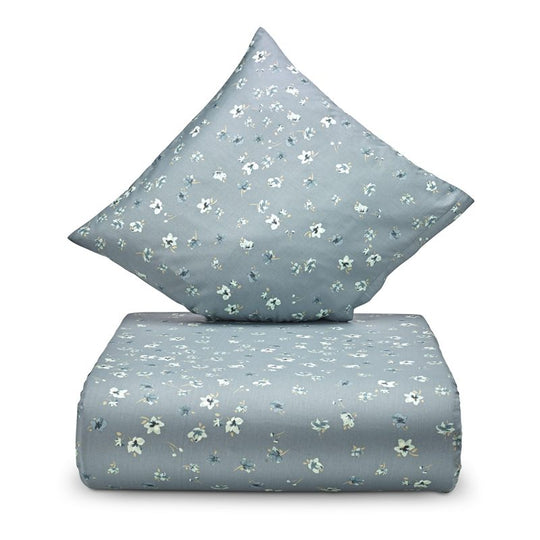 Nordisk Tekstil sengesæt Garden Flower 140x200 cm grågrøn